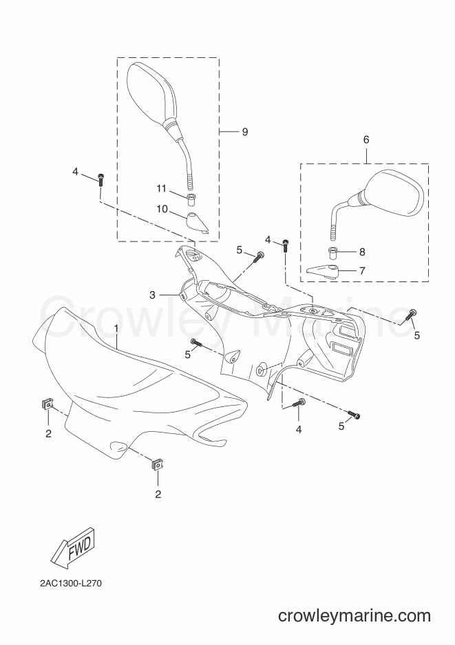 Yamaha Motors YN50F (2AC2) [010] - COWLING 1
