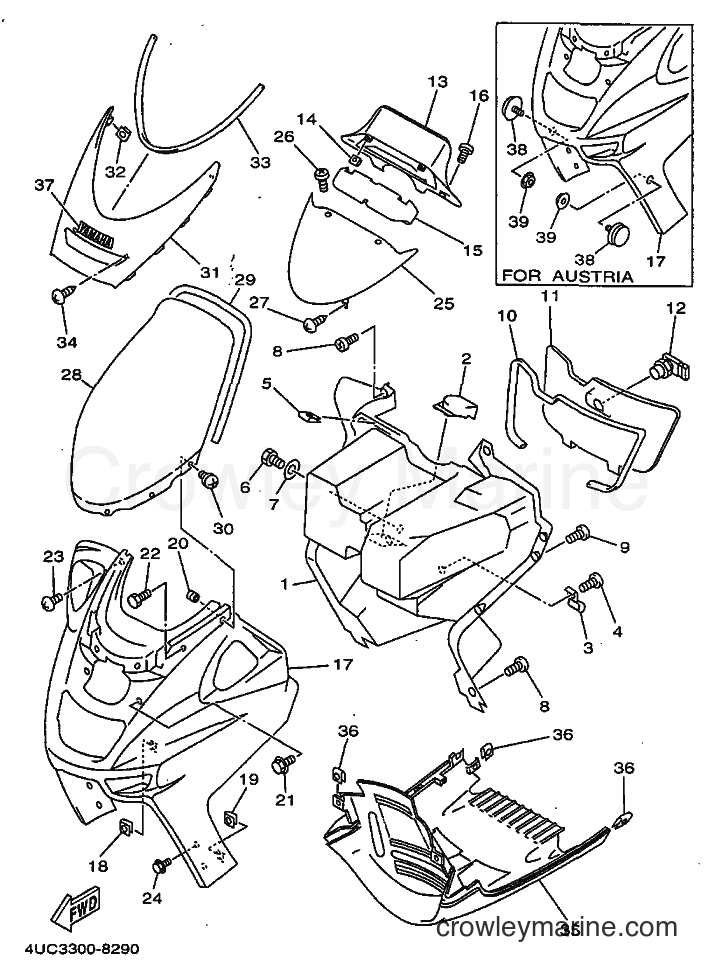 1998 Scooter YP250 - YP250 (4UC3) [060] - LEG SHIELD