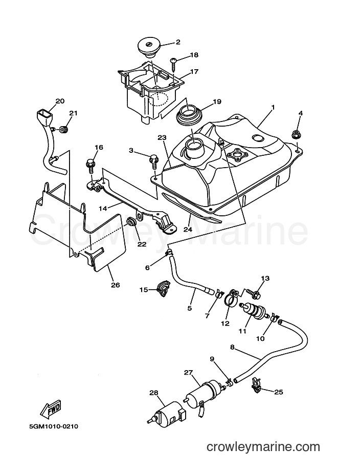 2000 Scooter YP250 - YP250 (5GM3) [090] - FUEL TANK