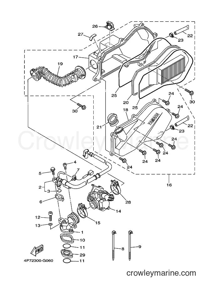 Yamaha Motors XC125E (4P74) [010] - INTAKE