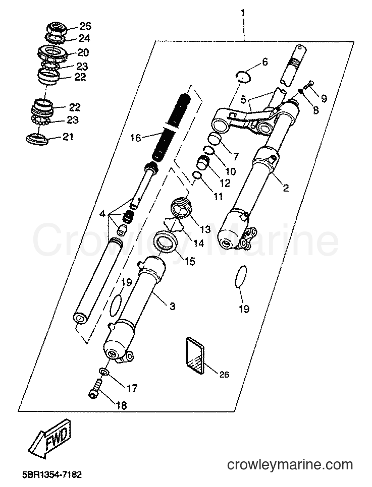 Yamaha Motors YQ50 (5KL4) [010] - FRONT FORK