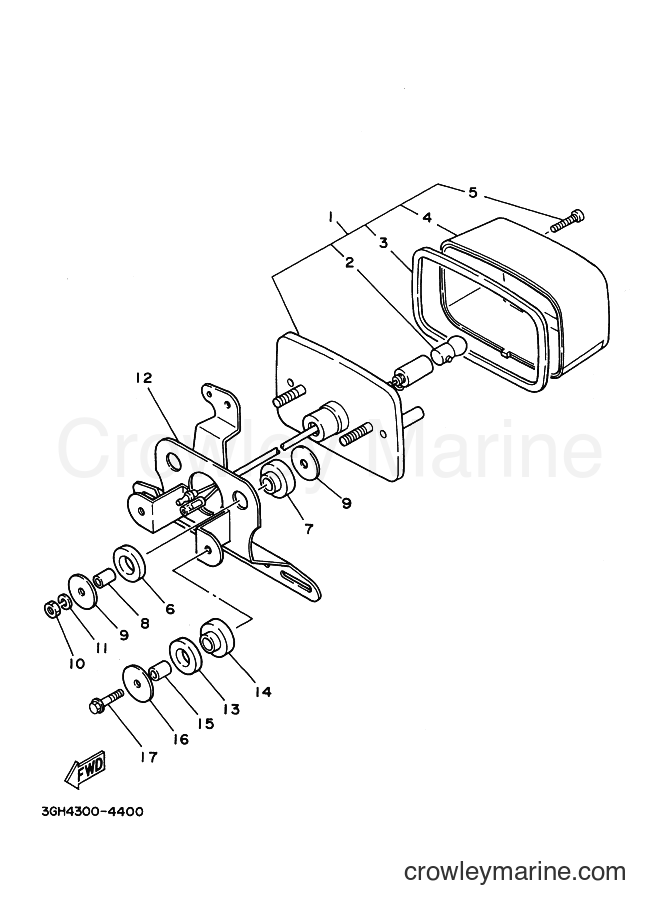 1995 ATV YFM400FW - YFM400FW (4GBA) [010] - TAILLIGHT (FOR CANADA)