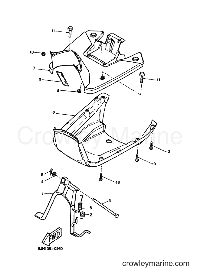 2000 Scooter EW50 - EW50 (5JH1) [030] - STAND & FOOTREST