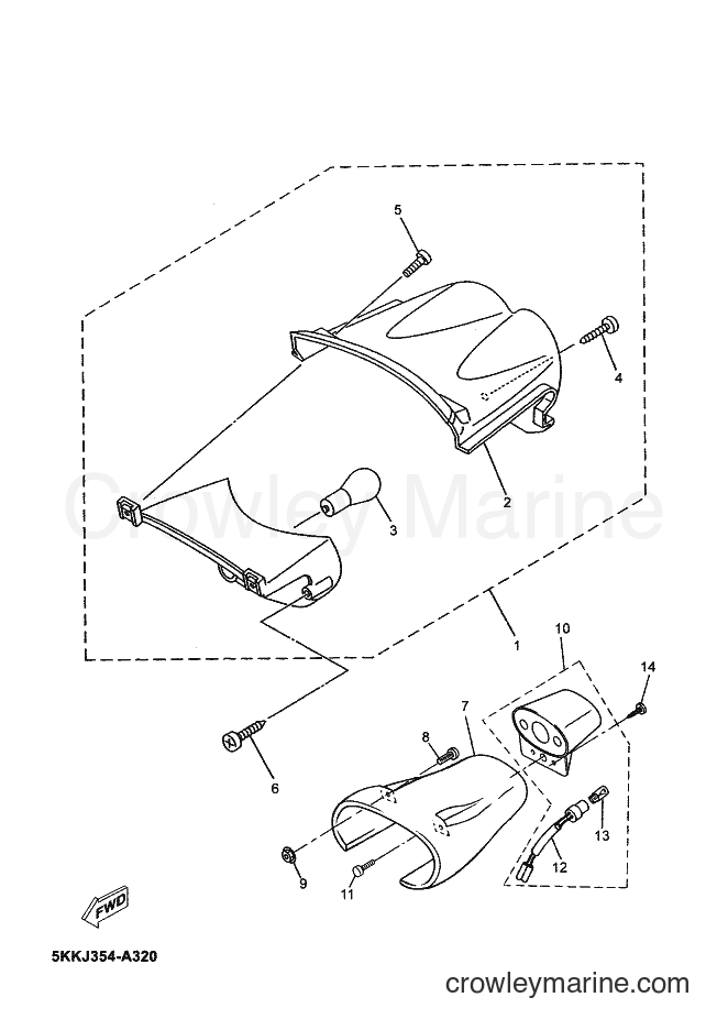Yamaha Motors YN100 (5KKK) [040] - TAILLIGHT