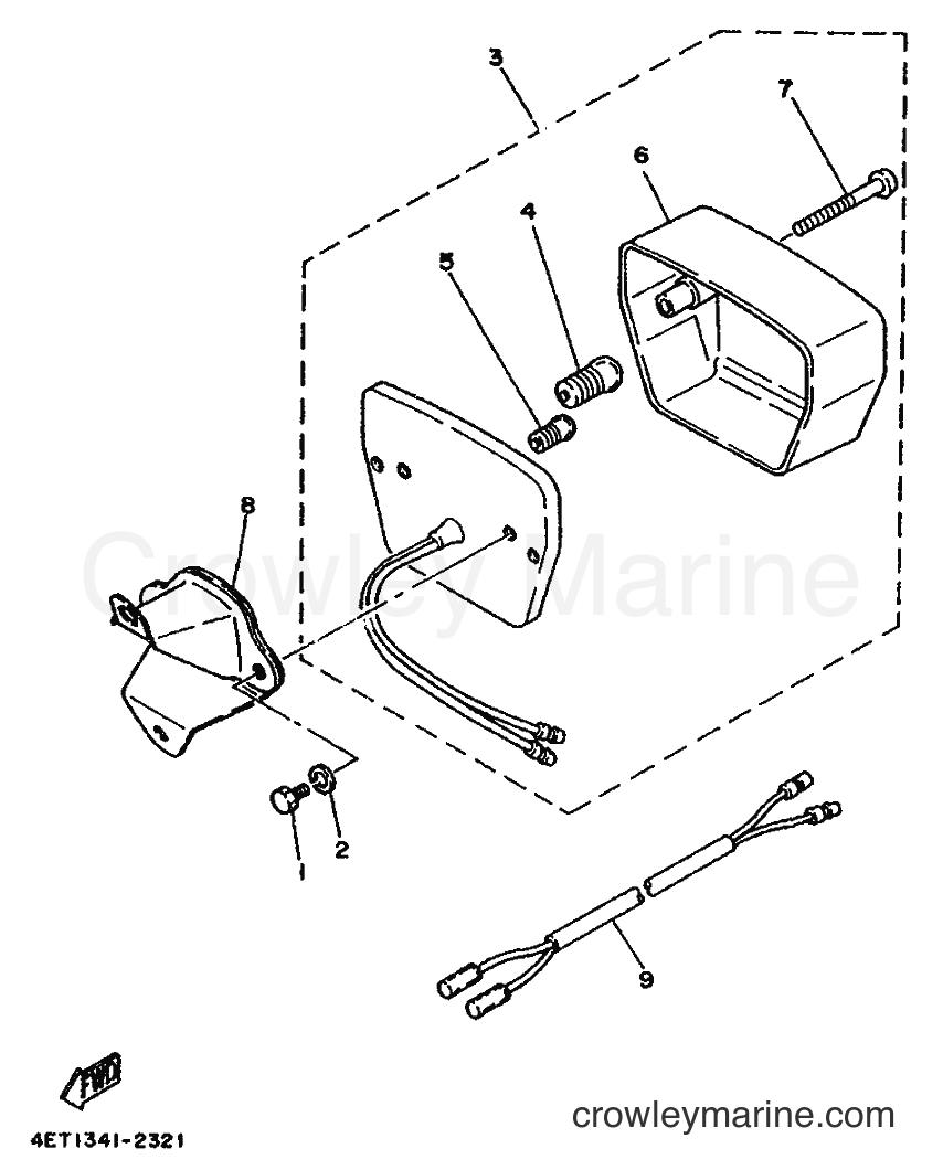 1992 Scooter DT50M - DT50M (4ET1) [999] - TAILLIGHT