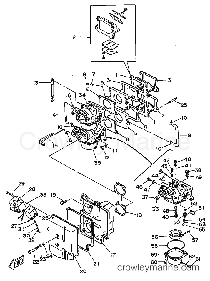 Yamaha Motors 55B (697) [09C] - INTAKE
