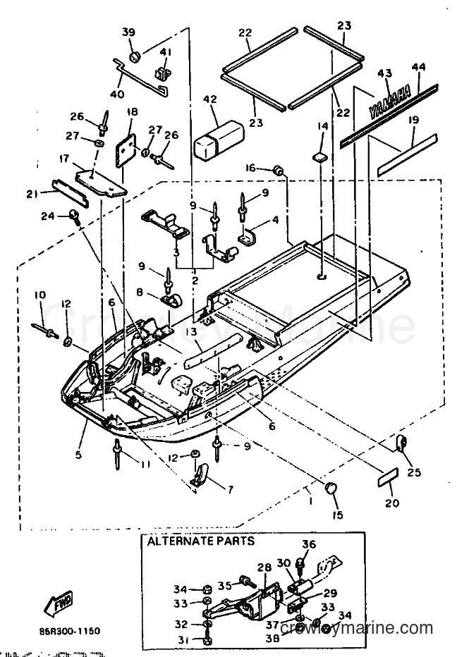 1991 Snowmobile VK540 - VK540 (85R3) [010] - FRAME