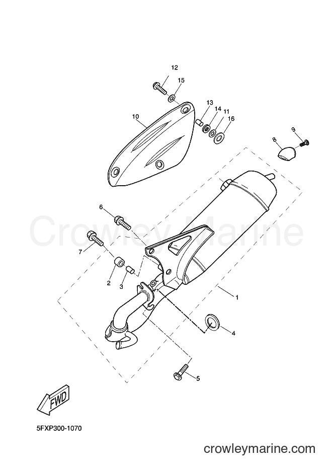 2001 Scooter CW50RS - CW50RS (5FXP) [030] - EXHAUST