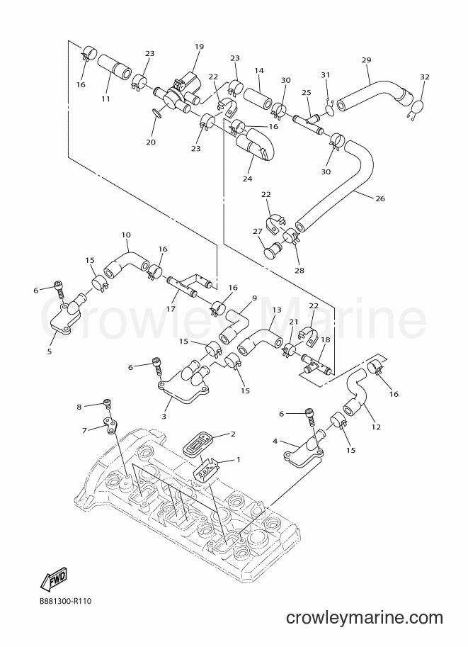 2018 Sport Bike FJR1300A - FJR1300A (B88H) [010] - AIR INDUCTION SYSTEM