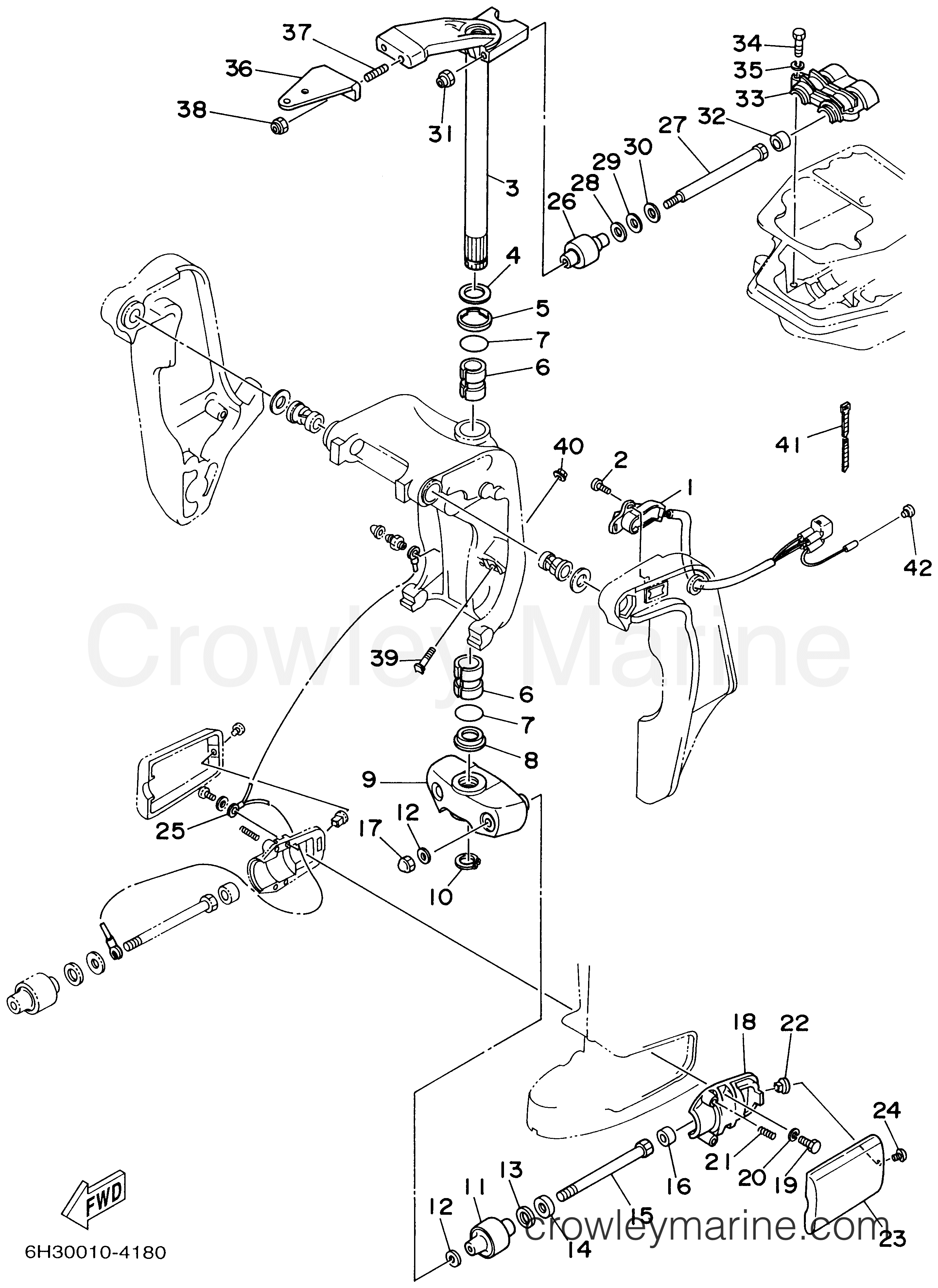 Yamaha Motors 90TLRA - BRACKET 2