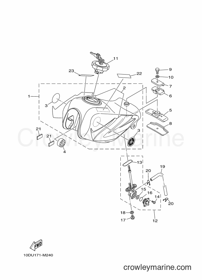 2013 Dirt Bike TW200E - TW200E (10DU) [010] - FUEL TANK