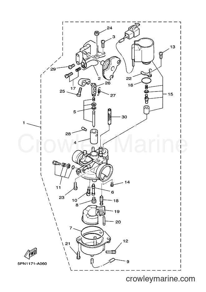 2004 Scooter YW50 - YW50 (5PN3) [010] - CARBURETOR
