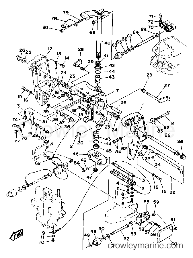 Yamaha Motors 70ETLD - BRACKET