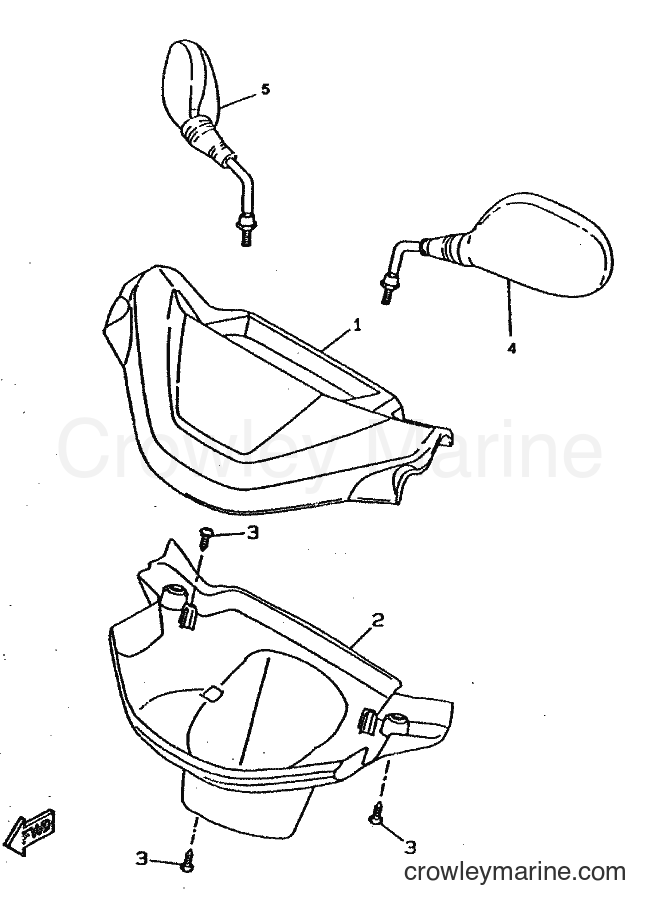 1998 Scooter CW50 - CW50 (4RW3) [010] - COWLING 1