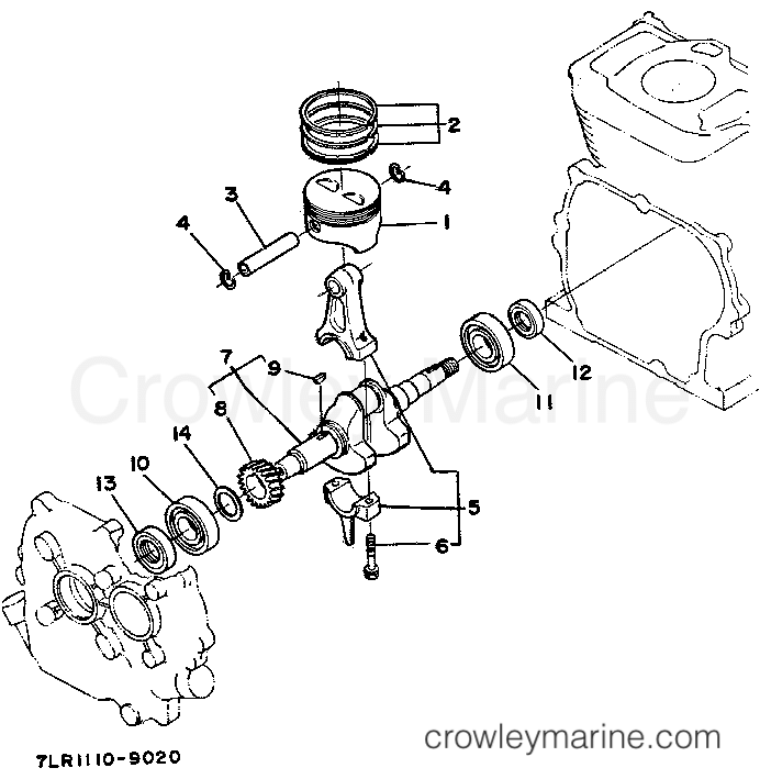 Yamaha Motors YG450D - CRANKSHAFT - PISTON