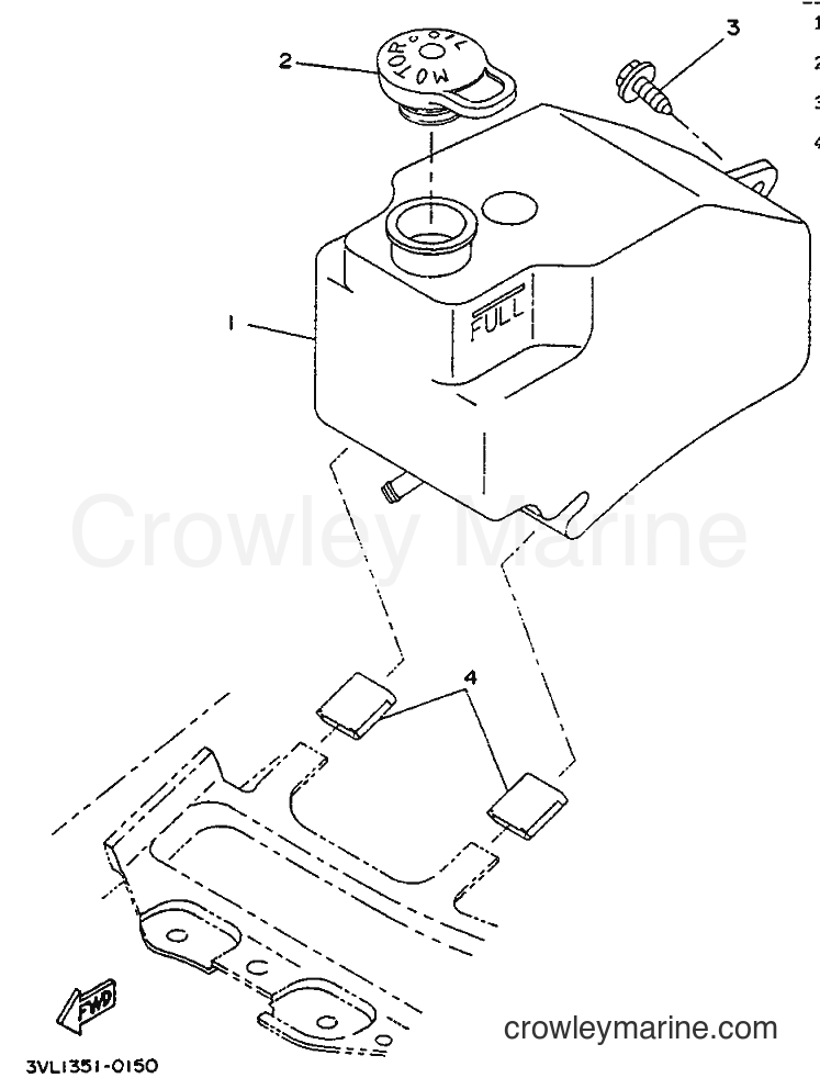 1992 Scooter CW50 - CW50 (4CA3) [999] - OIL TANK