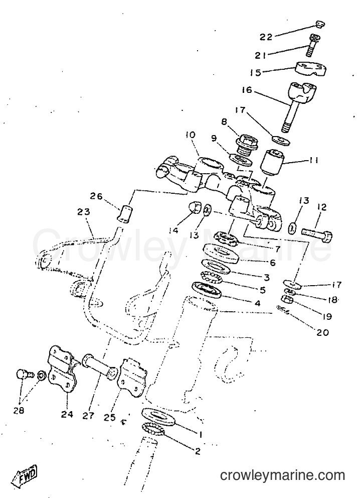 1998 Street Bike SR250 - SR250 (21L2) [010] - STEERING