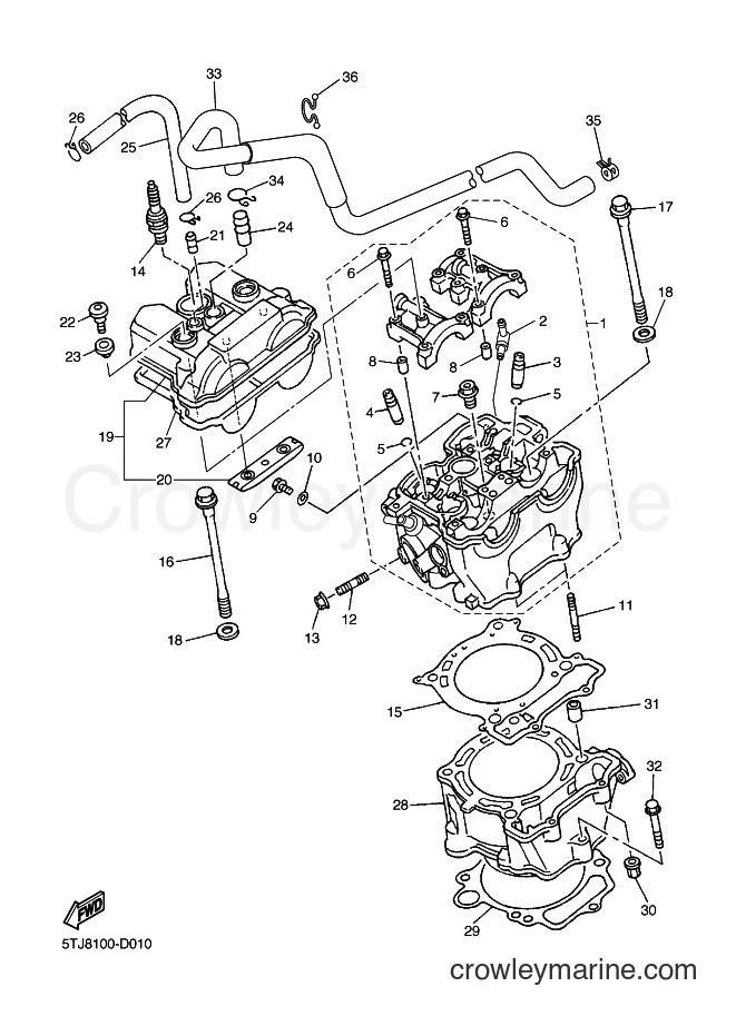 2006 Dirt Bike WR450F - WR450F (5TJC) [010] - CYLINDER