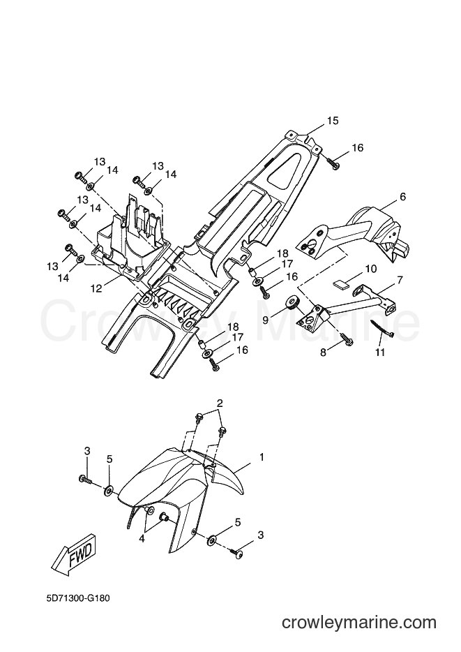 2008 Sport Bike YZF-R125 - YZF-R125 (5D71) [010] - FENDER