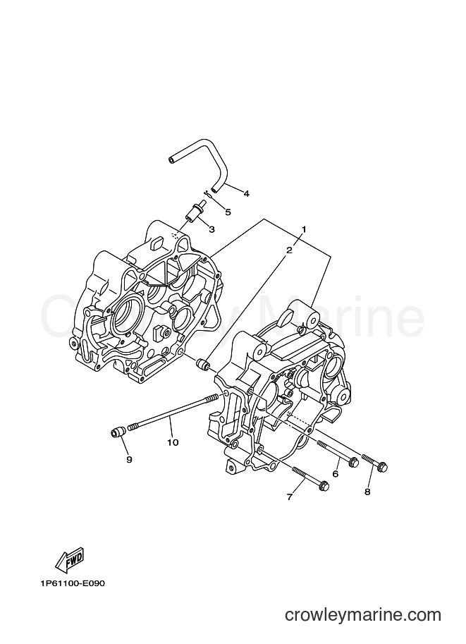 2016 Dirt Bike TT-R50E - TT-R50E (2CJE) [010] - CRANKCASE