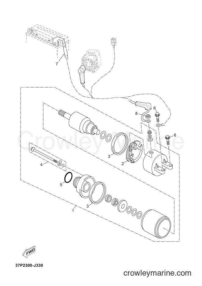 2012 Scooter YP250RA - YP250RA (1YS3) [030] - STARTING MOTOR