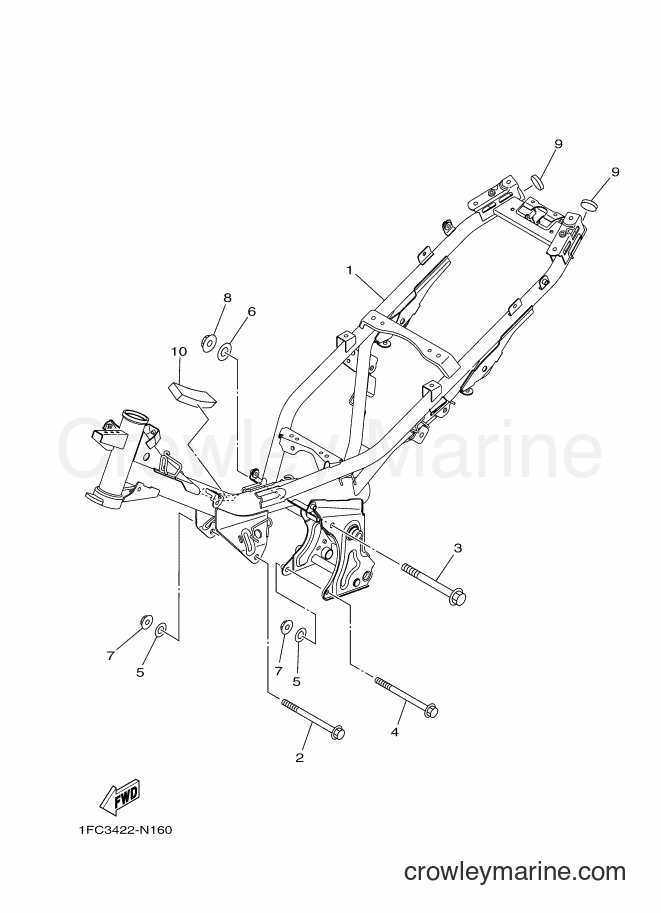 Yamaha Motors T115FLE (1FCB) [010] - FRAME
