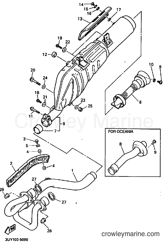 1995 Dirt Bike XT600E - XT600E (3UYE) [010] - EXHAUST