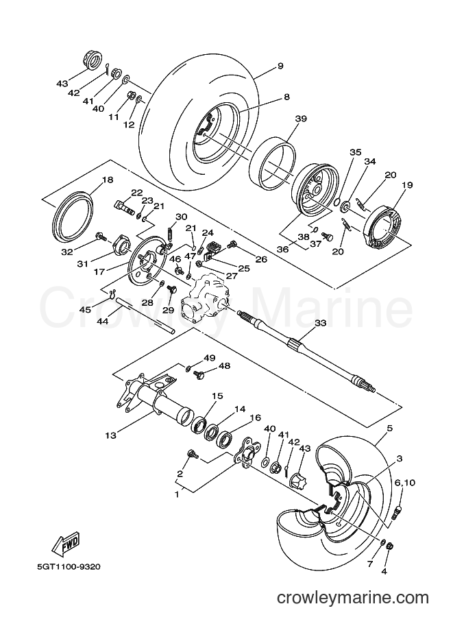 2000 ATV YFM600FWA - YFM600FWA (5GTB) [020] - REAR WHEEL