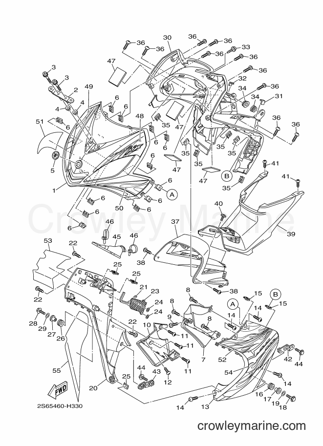 2009 Scooter T135HC - T135HC (2S65) [010] - LEG SHIELD