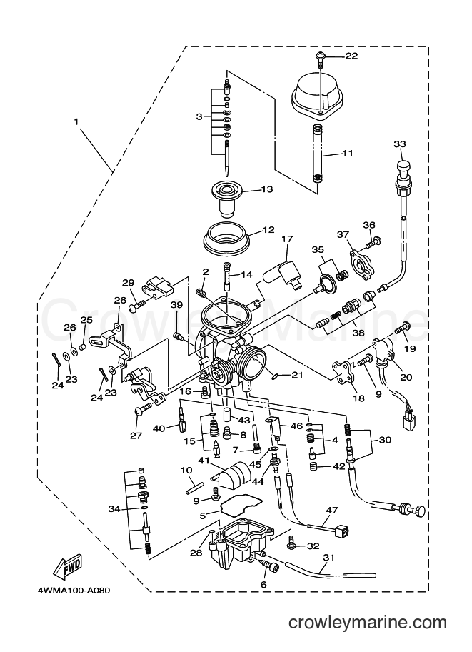 Yamaha Motors XV1700A (5VNP) [010] - CARBURETOR