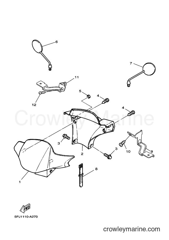 2002 Scooter YW50 - YW50 (5PN1) [010] - COWLING 1