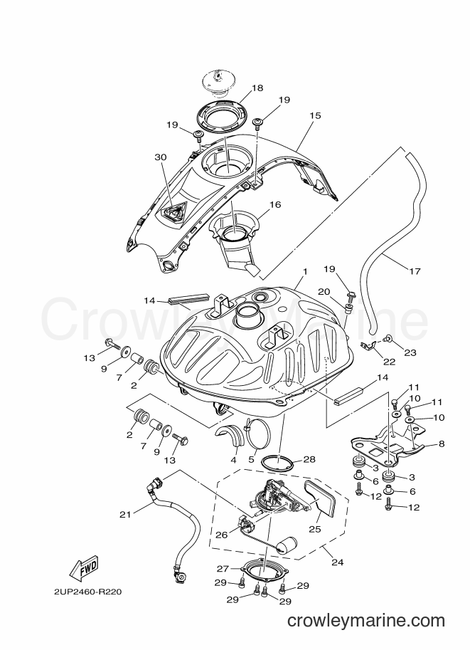 Yamaha Motors FZN150 (2UP2) [010] - FUEL TANK