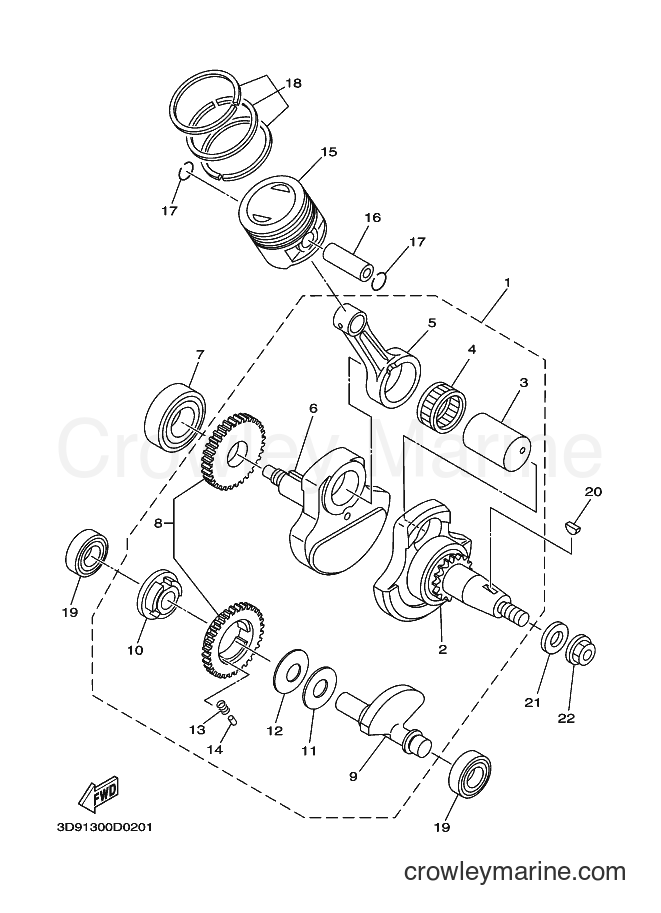 2006 Street Bike YBR125ED - YBR125ED (3D94) [060] - CRANKSHAFT & PISTON