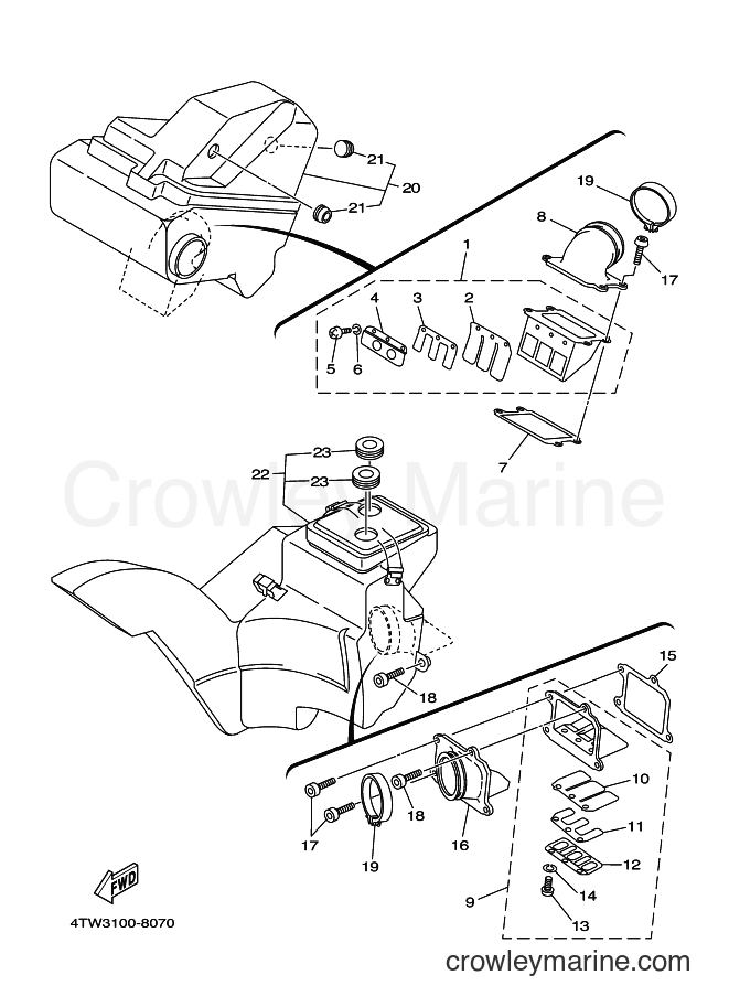 Yamaha Motors TZ250 (4TW3) [080] - INTAKE