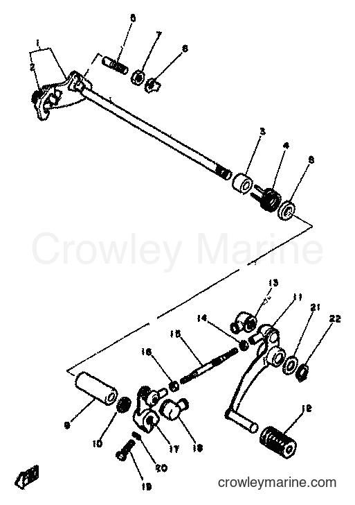 1982 Street Bike RD350LC - RD350LC (4L0) [999] - SHIFT SHAFT