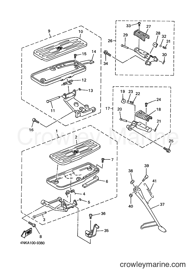 1999 Cruiser XVZ13A - XVZ13A (4NKC) [010] - STAND & FOOTREST