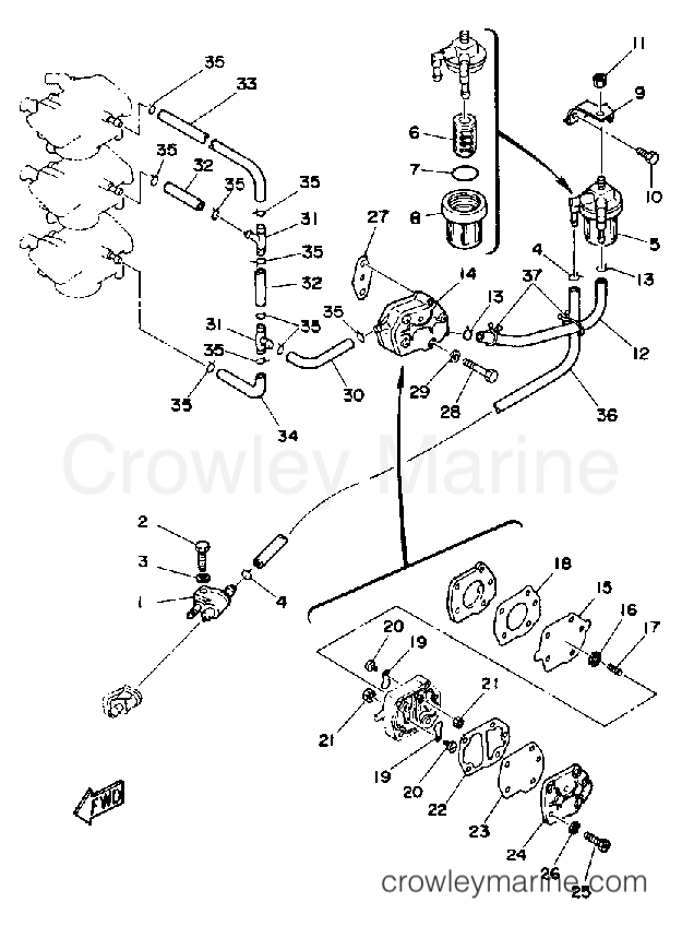 Yamaha Motors PRO50LG - FUEL SYSTEM