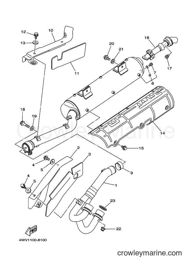 1998 ATV YFM600FWA - YFM600FWA (4WV4) [020] - EXHAUST