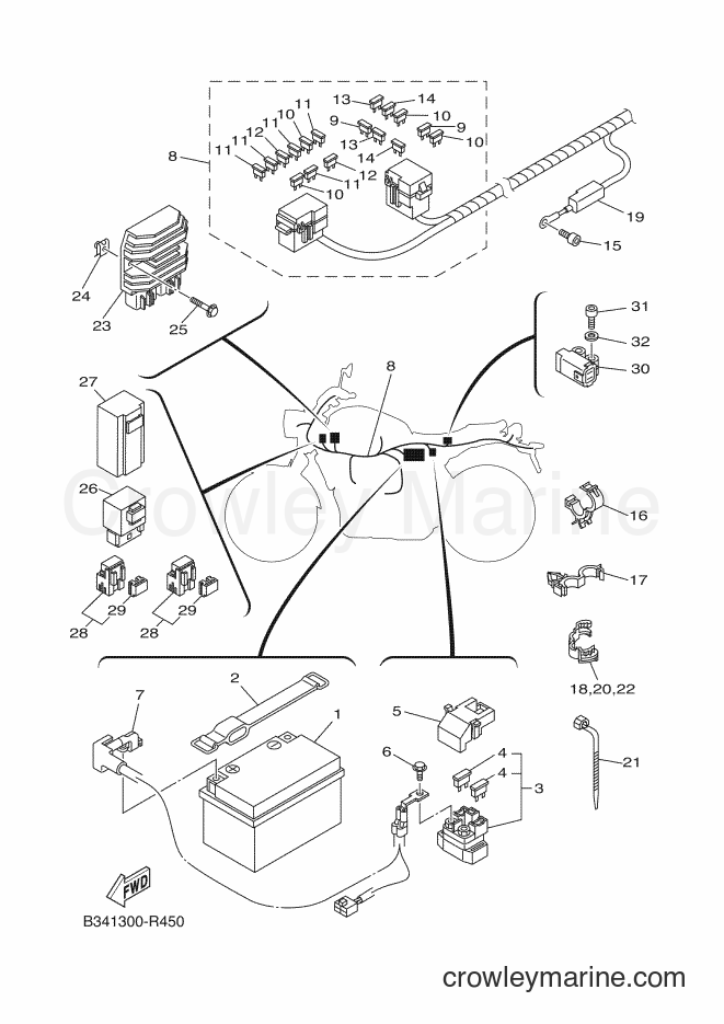 2016 Sport Bike XSR700 - XSR700 (B344) [030] - ELECTRICAL 1