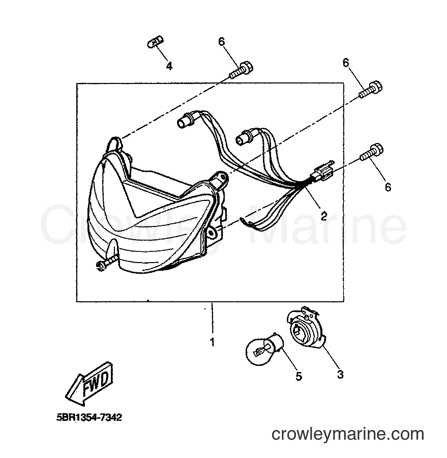 Yamaha Motors YQ50L (5KF7) [010] - SCHEINWERFER