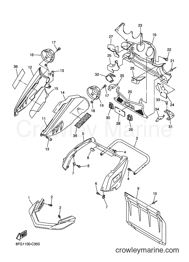 Yamaha Motors RX10 (8FH2) [020] - BUMPER