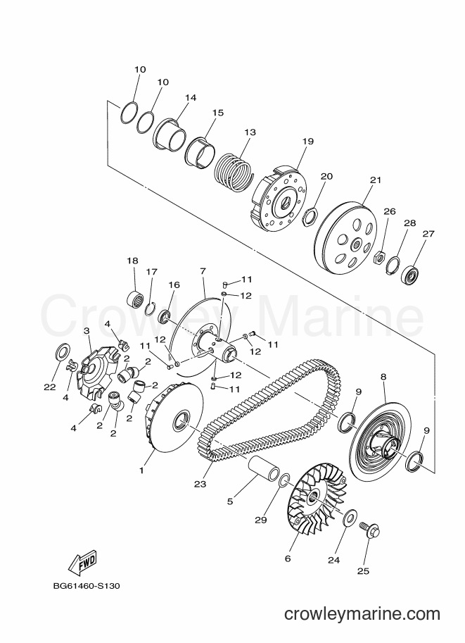 Yamaha Motors CZD250-A (BG61) [010] - CLUTCH
