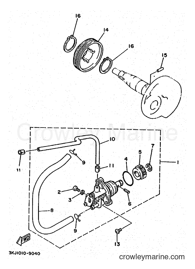 1994 Scooter YE50 - YE50 (4LN2) [010] - OIL PUMP