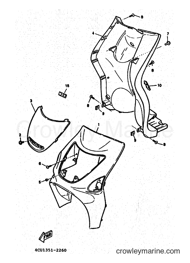 Yamaha Motors YE50 (4LN2) [999] - LEG SHIELD