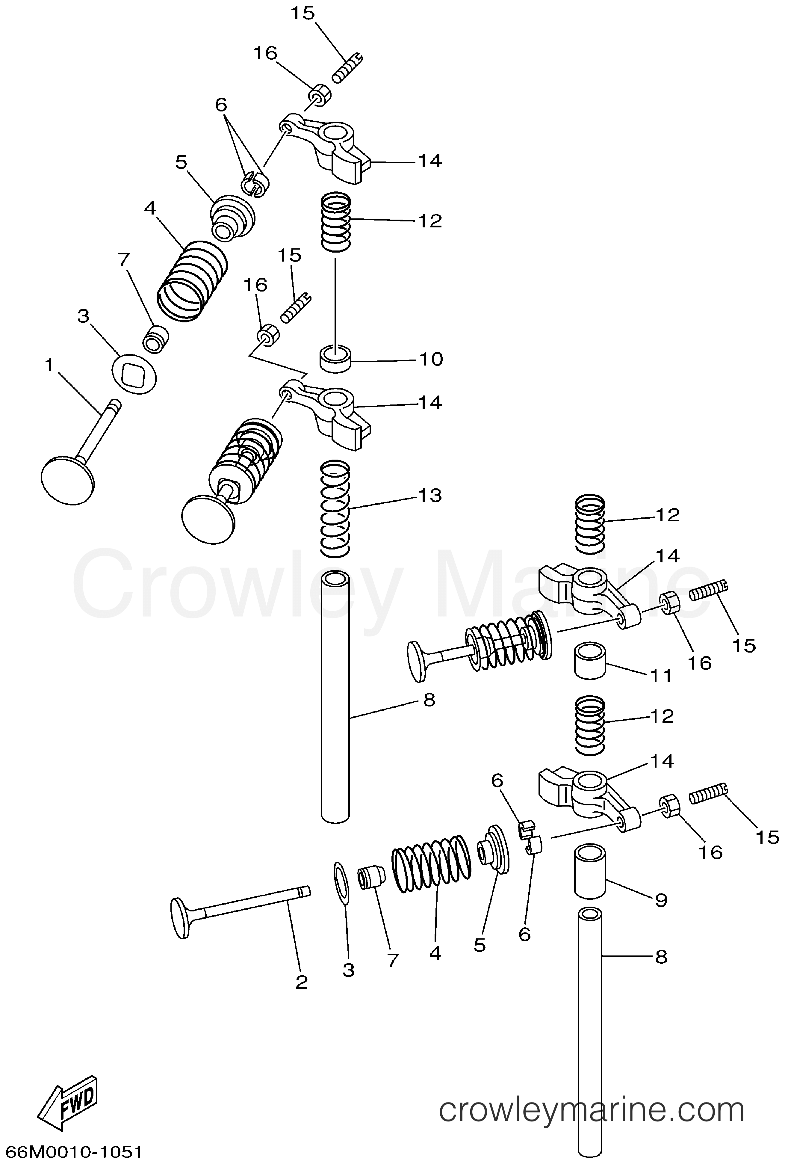 Yamaha Motors F15MLHA - VALVE