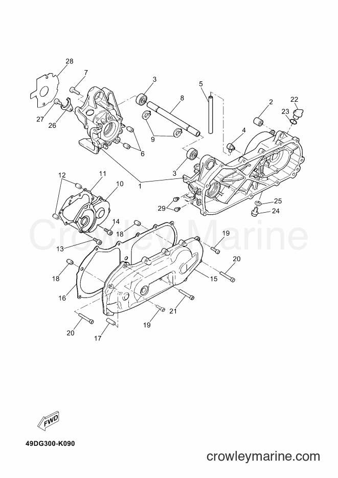 Yamaha Motors CS50Z (49DN) [050] - CRANKCASE