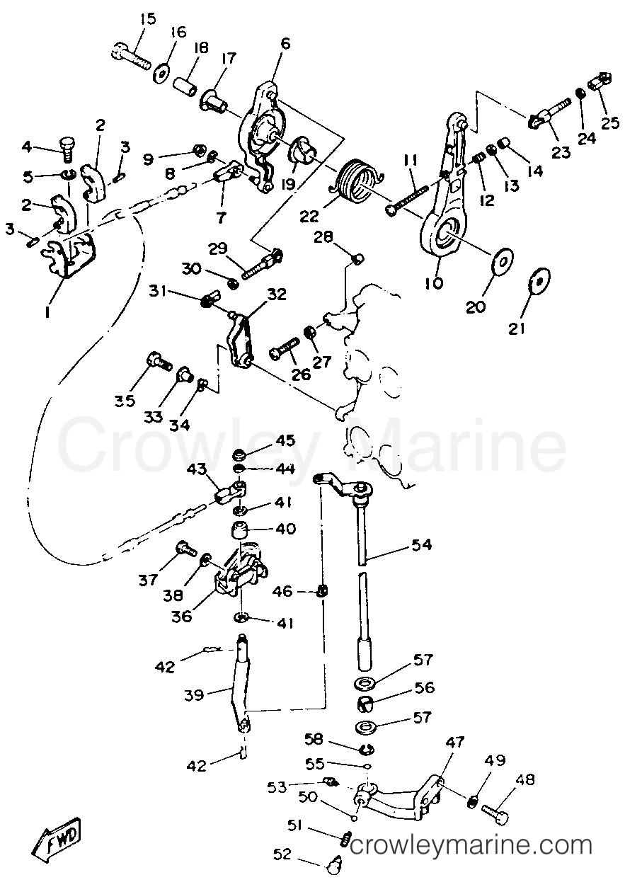 Yamaha Motors P115TLRR - CONTROL ENGINE