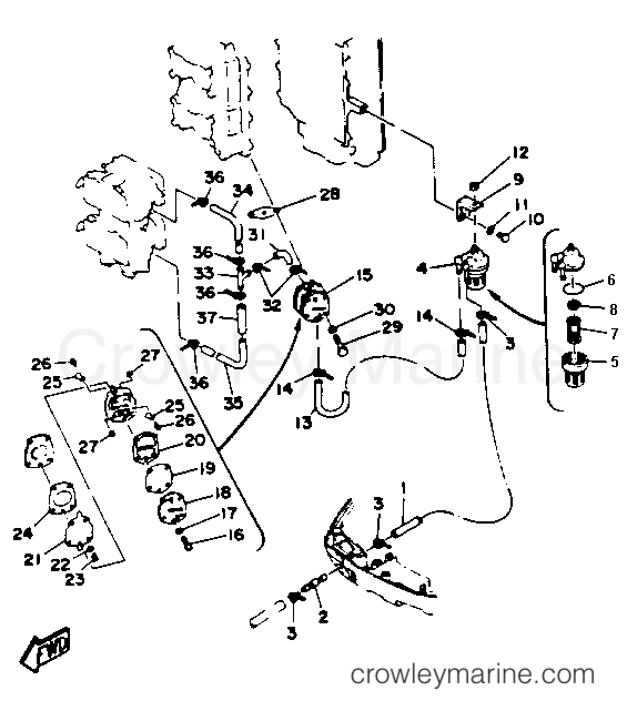 Yamaha Motors L130TXRQ - FUEL SYSTEM 1