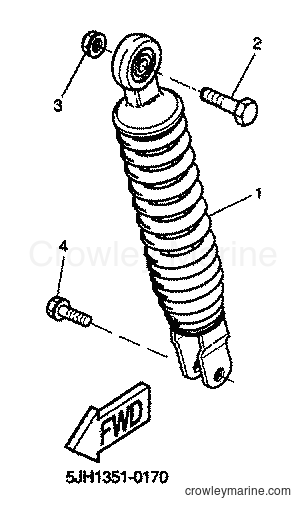 2001 Scooter EW50 - EW50 (5JH3) [020] - REAR SUSPENSION