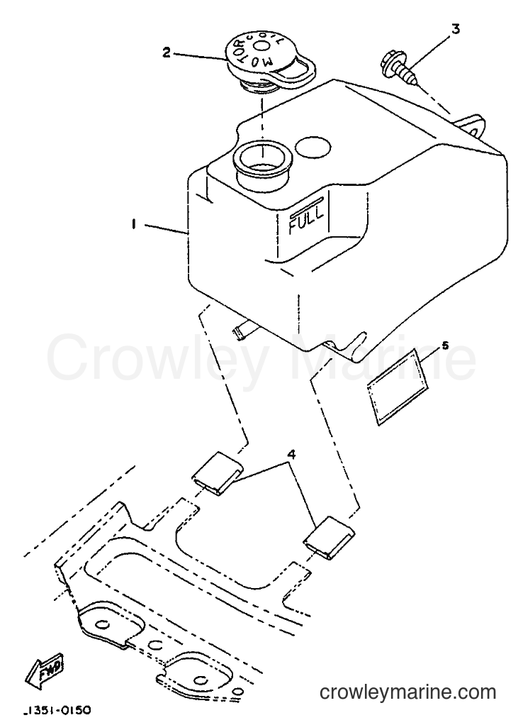 1994 Scooter CW50 - CW50 (4LJ1) [999] - OIL TANK